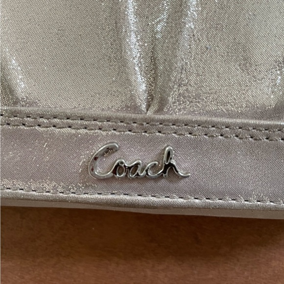 Coach sparkly leather wallet. - Picture 2 of 12